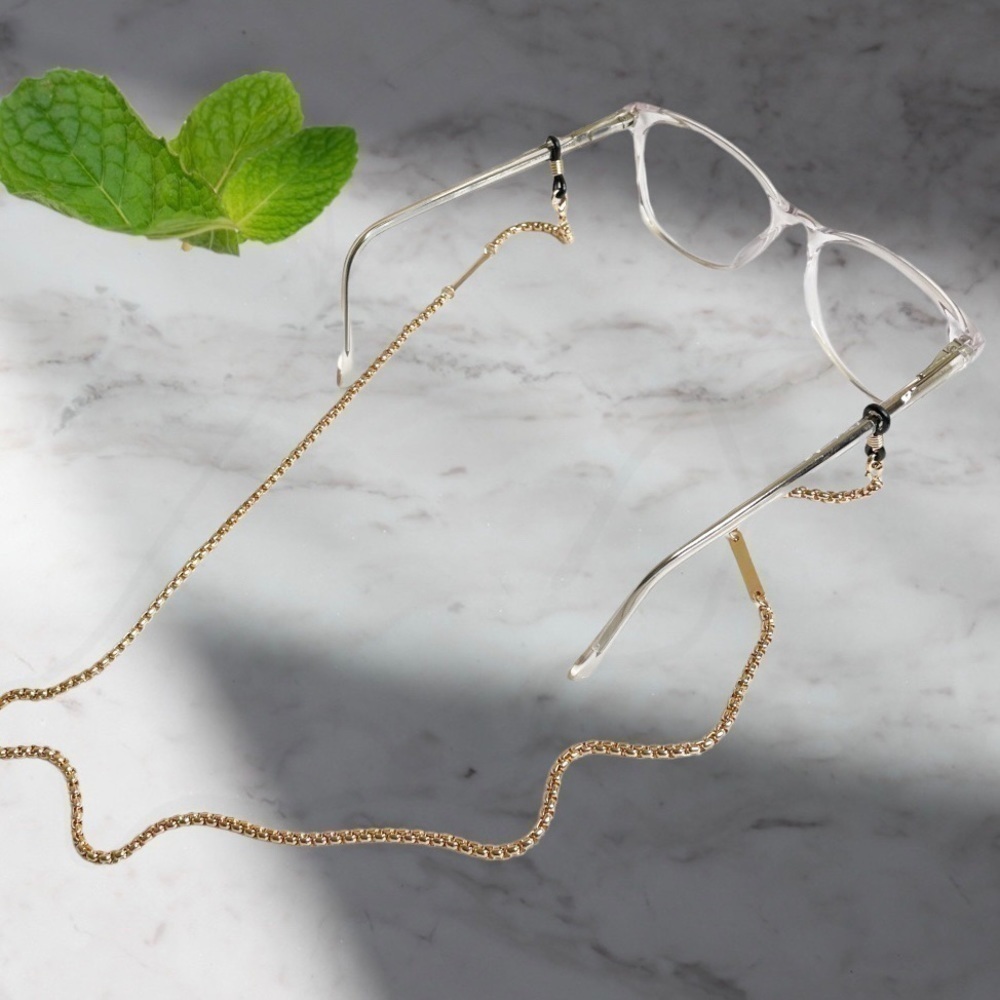 New JENNY LYNN Rose Gold Eyeglass Chain / Mask Holder